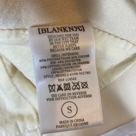 NWT Blank NYC Faux Leather Drape Moto Jacket - Picture 6 of 7